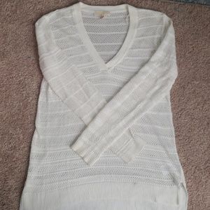 MICHAEL KORS White Pull Over Sweater